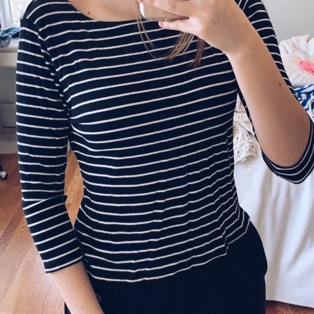 AE Striped Long Sleeve Tee